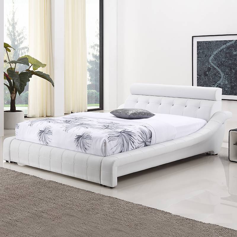 Modern soft leather bed PU PVC bed G966#