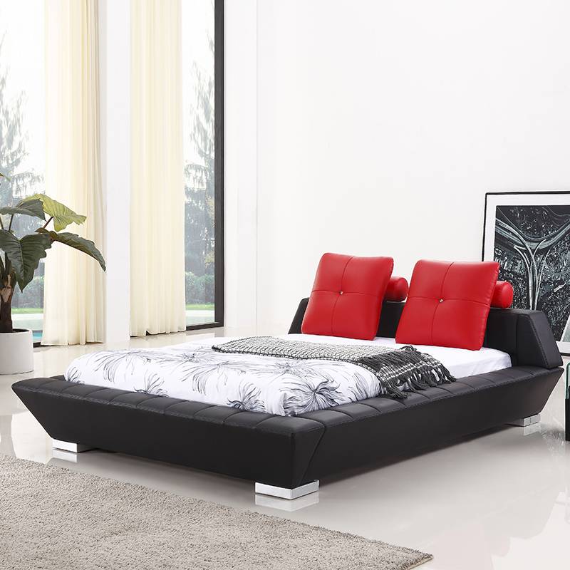 Unique designs hot sale furniture leather bed G969#